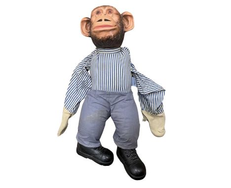 A 1970s/1980s Burbank Toys chimpanzee puppet, PG Tips' Mr Shifter.Height approximately: 44cm