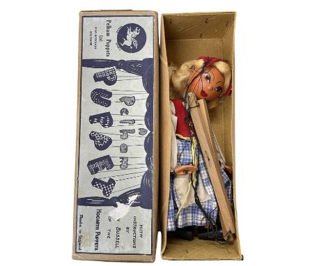 A boxed Pelham SS Dutch Girl marionette puppet