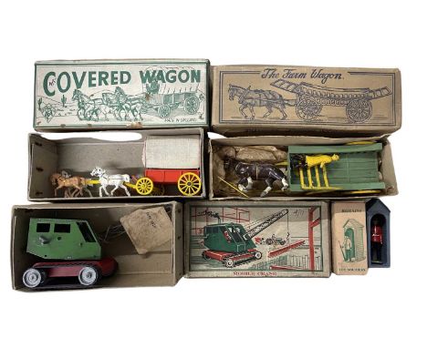 A mixed lot of various boxed die-cast vehicles, to include: - Covered Wagon by Modern - Model Farm Wagon by Charbens - Royal 