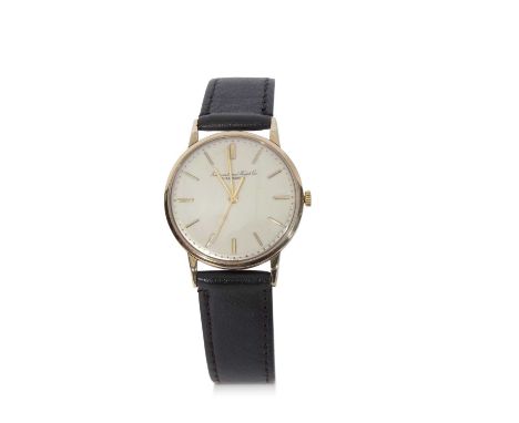 Gents third quarter of 20th century 9ct gold cased International Watch Co, Schaffhausen, wrist watch, having gold hands to a 