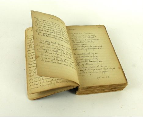 A handwritten journal 'Annals of the British Army Brigade of Foot Guards', circa 1880With various lists of monarchs, poems, b