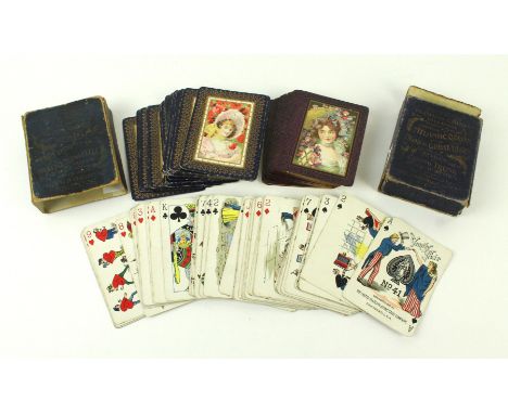 A collection of vintage playing cardsTo include Chas Goodall & Son Ltd, from the Altantic Ocean to the Head of the Great Lake