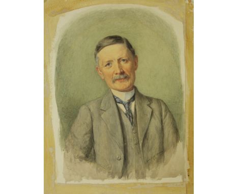 Dorofield Hardy (1882-1920) - Portrait of a smartly dressed gentleman Watercolour, signed lower right and dated 1913, unframe