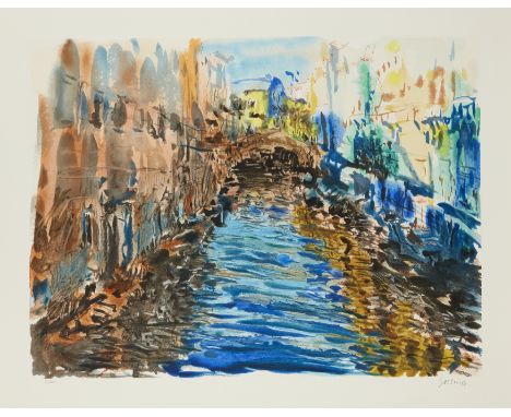 Marco Sassone OMRI,&nbsp;American/Italian b.1942-&nbsp;Santa Lucia, 1990;&nbsp;serigraph in colours on rag paper,&nbsp;signed