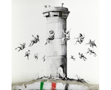 Banksy,British b.1974-Walled Off Box Set, 2017; gicl&eacute;e print with concrete piece of wall,from the open edition, in the
