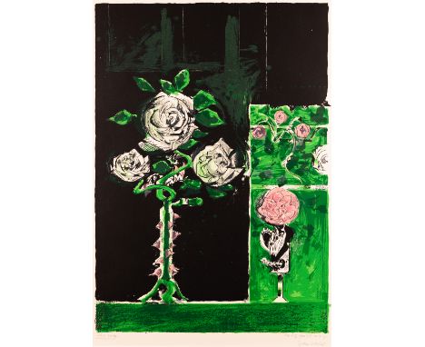 Graham Sutherland OM,&nbsp;British 1903-1980,&nbsp;Roses, 1972-73;lithograph in colours on wove,signed, dated, inscribed 'Art