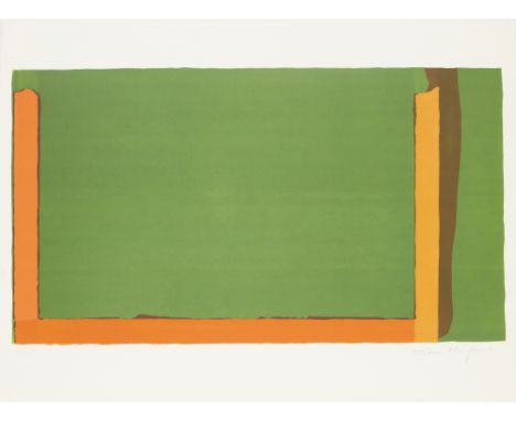 John Hoyland RA, British 1934-2011, Small Swiss Green, 1968;   lithograph in colours on wove,  signed and numbered 64/75 in p