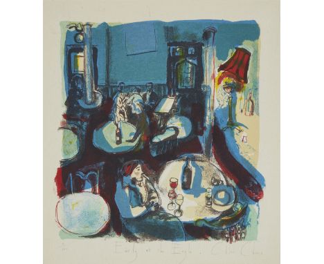 Chloe Cheese,British b.1952- A sack of potatoes, a box of beans (The Eagle), 1994; Early at the Eagle;&nbsp;(i) monoprint in 