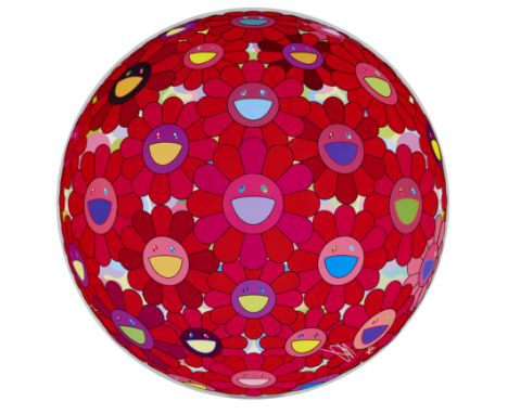 Takashi Murakami,&nbsp;Japanese b.1962-Let us Devote Our Hearts;offset lithograph, cold stamp and high gloss varnishing,signe