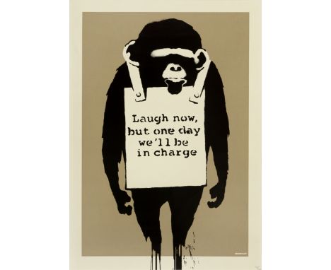 Banksy,  British b. 1974-  Laugh Now, 2003;   screenprint in colours on wove,  numbered 302/600 DN* in pencil,  published by 