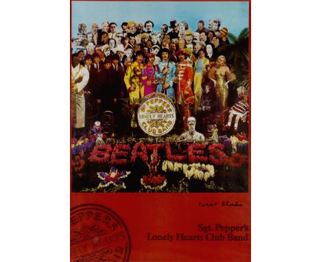 Sir Peter Blake CBE RDI RA, British b.1932-  Sergeant Pepper's Lonely Hearts Club Band;  offset lithograph in colours,  signe