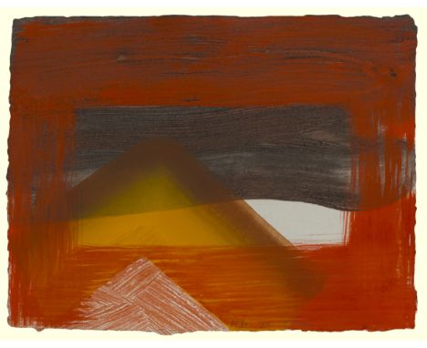 Sir Howard Hodgkin CH CBE,British 1932-2017,Snow, 1995;intaglio print with carborundum from two aluminium plates printed in o