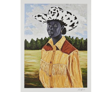 Otis Kwame Kye Quaicoe,Ghanaian b.1988-Rancher, 2021;archival pigment print on cotton paper,signed and numbered 61/75 in blac