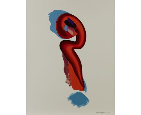 Allen Jones RA, British b. 1937- Question time (Lloyd 89), 1982;lithograph in colours on Fabriano Tiepolo paper, signed and d
