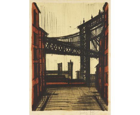 Bernard Buffet, French 1928-1999,  New York, 1964;  lithograph in colours on wove,  signed in pencil,  sheet: 72.2 x 52 cm, (