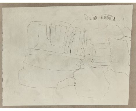 Ben Nicholson OM, British 1894-1982,Parthenon (poster), 1967;offset lithograph on wove,&nbsp;published by The Tate Gallery, L