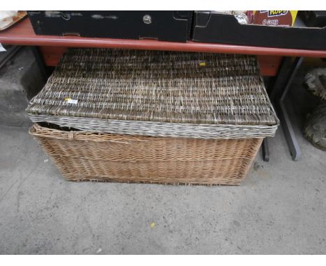large wicker trunk a/f