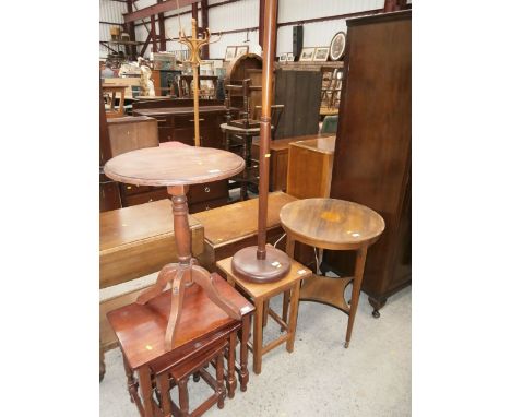 5 pieces inc tables, and standard lamp