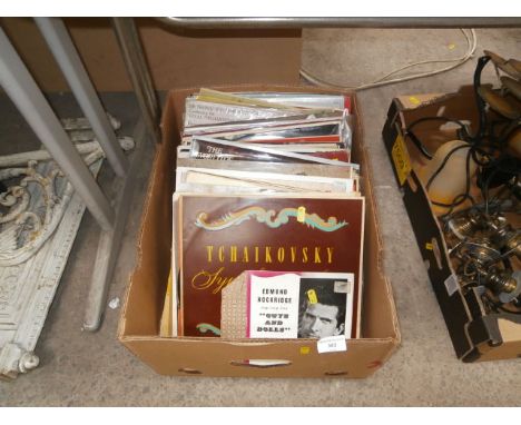 box of vintage LPs mainly orchestral /classical