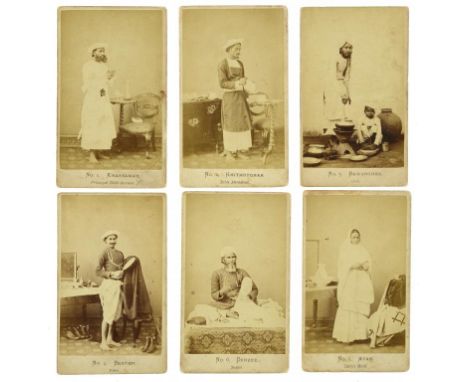 [INDIA] A COLLECTION OF 19 CARTE-DE-VISITE PHOTOGRAPHS FROM THE 'ILLUSTRATIONS OF ANGLO-INDIAN LIFE' SERIES Published by J L 