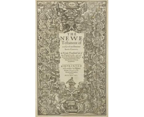 [GREAT 'HE' BIBLE, THE EXTREMELY RARE FIRST EDITION FIRST ISSUE OF THE KING JAMES 1611 FOLIO BIBLE] - THE HOLY BIBLE, CONTEYN