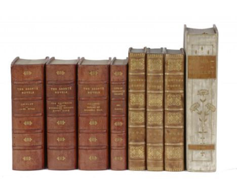 BRONTE SISTERS - A SET OF SEVEN VOLUMES All published in London by Smith, Elder, & Co, (one volume dated 1893, the rest undat