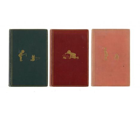 MILNE, A A - WINNIE-THE-POOH London, Methuen and Co, 1926. First edition; NOW WE ARE SIX Methuen, 1927. First edition; THE HO