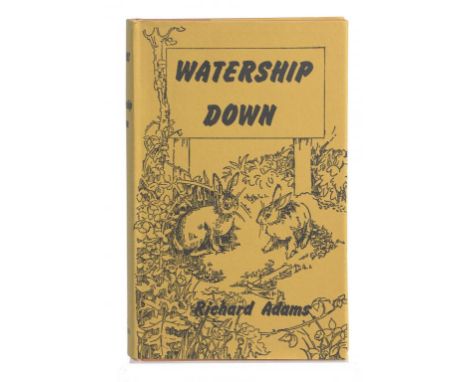 ADAMS, RICHARD - WATERSHIP DOWN London, Rex Collings, 1972. First edition first impression, 8vo, a fine copy in the original 