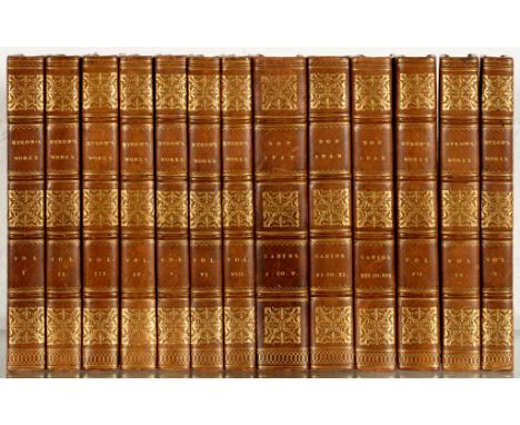 BYRON, GEORGE GORDON, LORD - THE WORKS OF THE RIGHT HONOURABLE LORD BYRON In Five Volumes. London, John Murray, 1817. First c