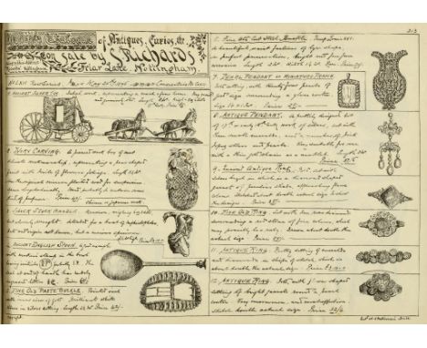 [19TH CENTURY ANTIQUE DEALER'S ILLUSTRATED TRADE CATALOGUES, NOTTINGHAM INTEREST] - ANTIQUES, CURIOSITIES, AND OBJECTS OF ART