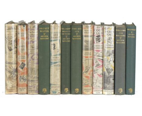 [RANSOME, ARTHUR] A GOOD COLLECTION OF HIS NOVELS INCLUDING FIRST EDITIONS Comprising: SWALLOWS & AMAZONS London, Jonathan Ca