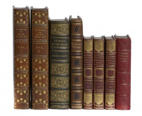 [BINDINGS] - WESLEY, JOHN - THE JOURNAL OF THE REV JOHN WESLEY Edited by Nehemiah Curnock. London, Culley & Kelly, [1909]. Ro