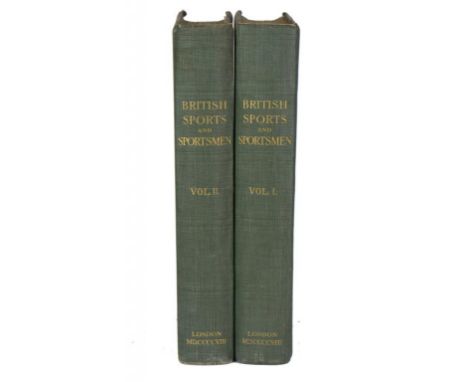 THE SPORTSMAN - BRITISH SPORTS AND SPORTSMEN PAST AND PRESENT London, 1908. First edition, two volumes, folio, many plates th