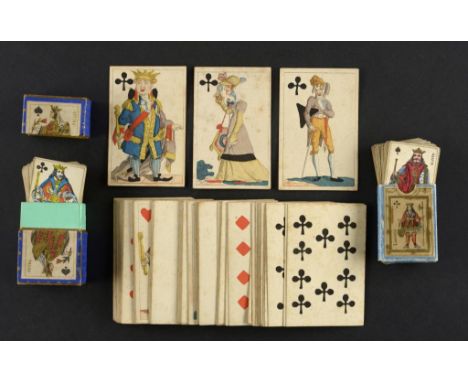 PLAYING CARDS. A GERMAN NON STANDARD PACK, INDUSTRIE COMPTOIR, LEIPZIG, C1835 [KELLER GER 561] the court cards engraved and s