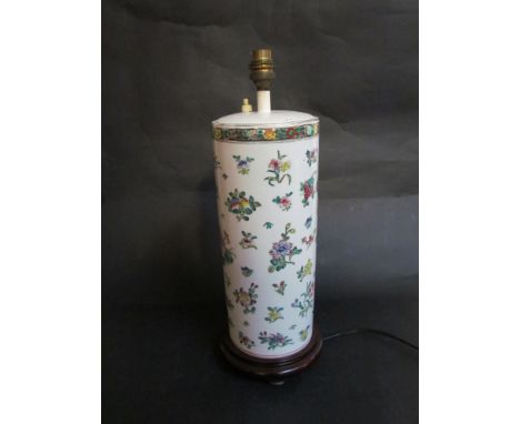 Two Oriental ceramic lamps (no shades)
