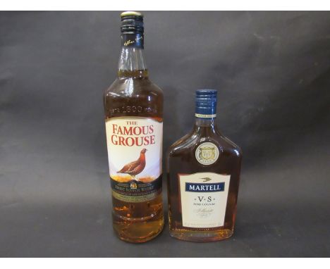 The Famous Grouse Finest Scotch Whisky 1Ltr, Martell VS fine Cognac 35cl (2)