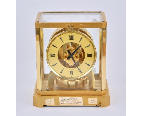 Gilt brass 'Atmos' timepiece, Jaeger-LeCoultre, model 528-6Condition Report:  Do not know if it is working.Light wear and tea