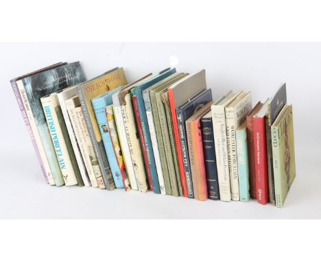 Books, mainly relating to antiques, including 'British Porcelain: An Illustrated Guide', guide to snuff boxes, among others. 