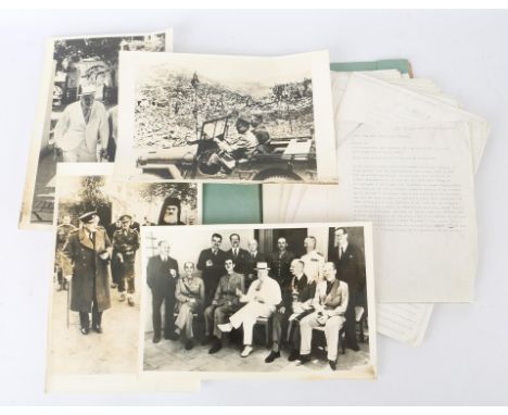 Winston Churchill interest: three photographs of Churchill, to include Churchill in Athens, 30th December 1944, in Casablanca