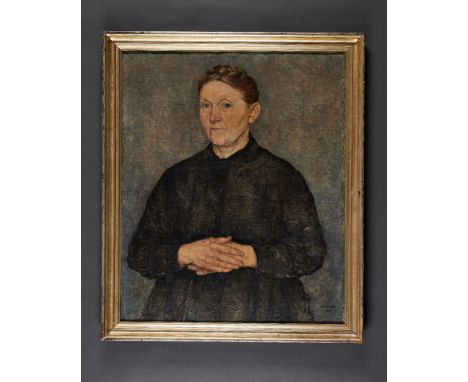 Deutsches Reich 1933 - 1945 - Kunst : Wilhelm Eckhardt: Porträt der Mutter des Künstlers - Gemälde aus dem persönlichen Besit