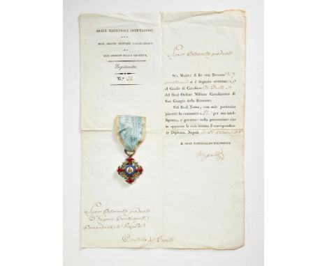 Ausländische Orden &amp; Ehrenzeichen - Königreich beider Sizilien : Auszeichnungs- und Dokumentennachlaß des Colonello D. Gr