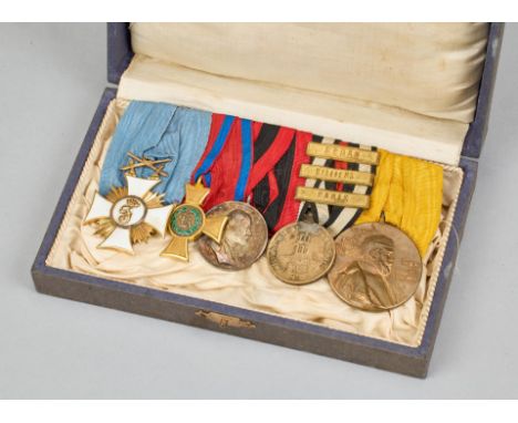 Orden &amp; Ehrenzeichen Deutschland - Württemberg : General Karl von Stohrer: Fünfteilige Große Ordensspange.Württemberg: Fr