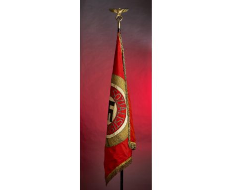 Deutsches Reich 1933 - 1945 - Führende Persönlichkeiten des 3.Reiches : Fahne der Alten Garde der NSDAPFahnentuch aus roter S