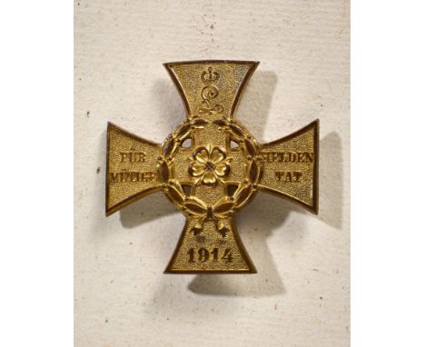 Orden &amp; Ehrenzeichen Deutschland - Lippische Fürstentümer/Lippe-Detmold : Lippe - Detmold: Kriegsehrenkreuz für heldenmüt