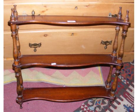 A hanging three shelf whatnot