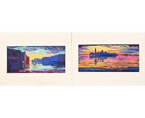 Simon Bull (born 1958), "Dawn Sparkling Light" limited edition print 37/350, signed in pencil in the margin lower right.  34.