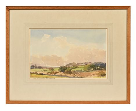 Len Roope (1917-2005), a watercolour sketch of The Derwent Near Cockermouth (Papcastle), signed Roope dated 1974.  18 x 29 cm