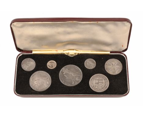 Queen Victoria Jubilee set of cased silver coins, 1887 (see illustration).