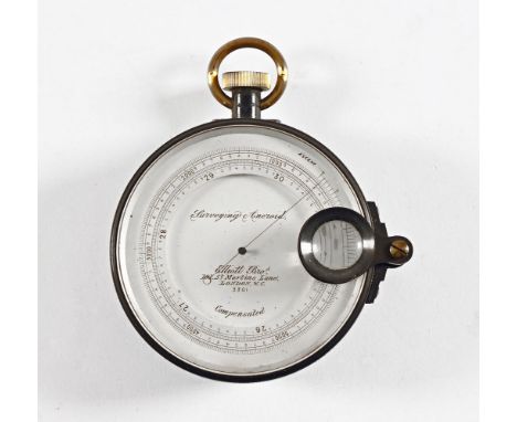 Elliott Bros a surveyors aneroid barometer, marked to the dial Surveying Aneroid Elliott Bros 101 St Martin's Lane London WC 