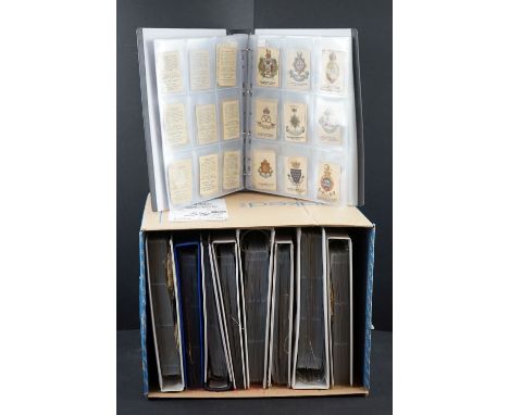 Cigarette cards - Collection of several hundred silks in nine modern binders, military, art, history etc, to include R J Lea,